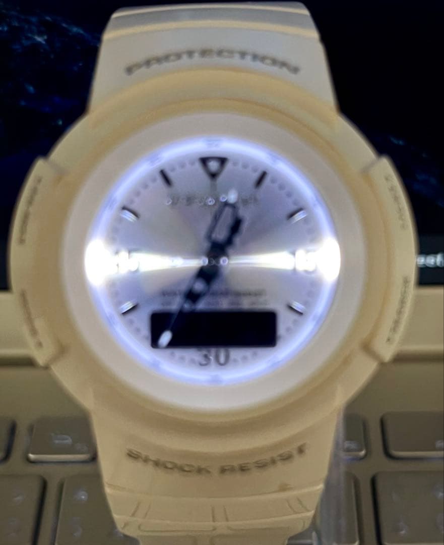 CASIO G-SHOCK mini GMN-50 アナデジ ホワイト 腕時計 - メルカリ