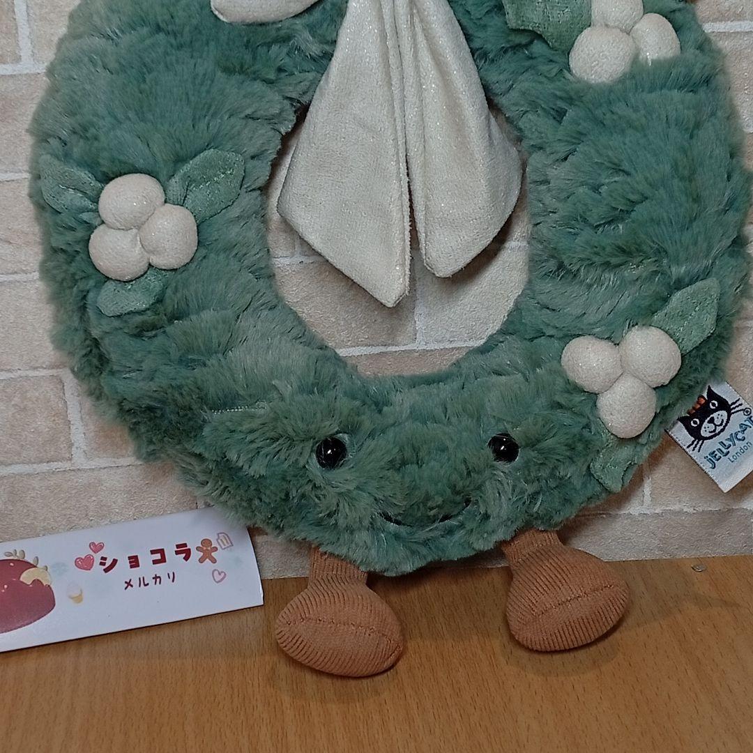  Gold Wreath クリスマスリースインテリア　ぬいぐるみ
