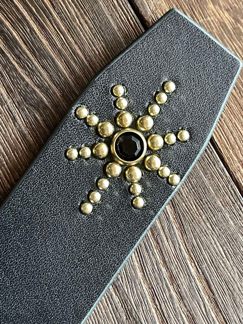 オーダー品 ディッキーズ874専用 スタッズギャリソンベルト 真鍮