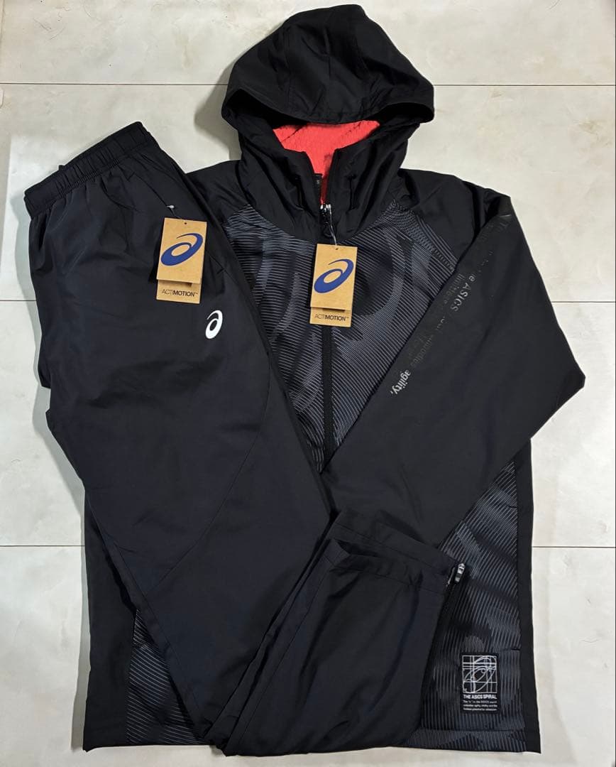 k*♪様 【新品】ASICS/裏トリコットグラフィック ウインドブレーカーフーデ ASICS アシックス 裏トリコットグラフィックウインドブレーカー