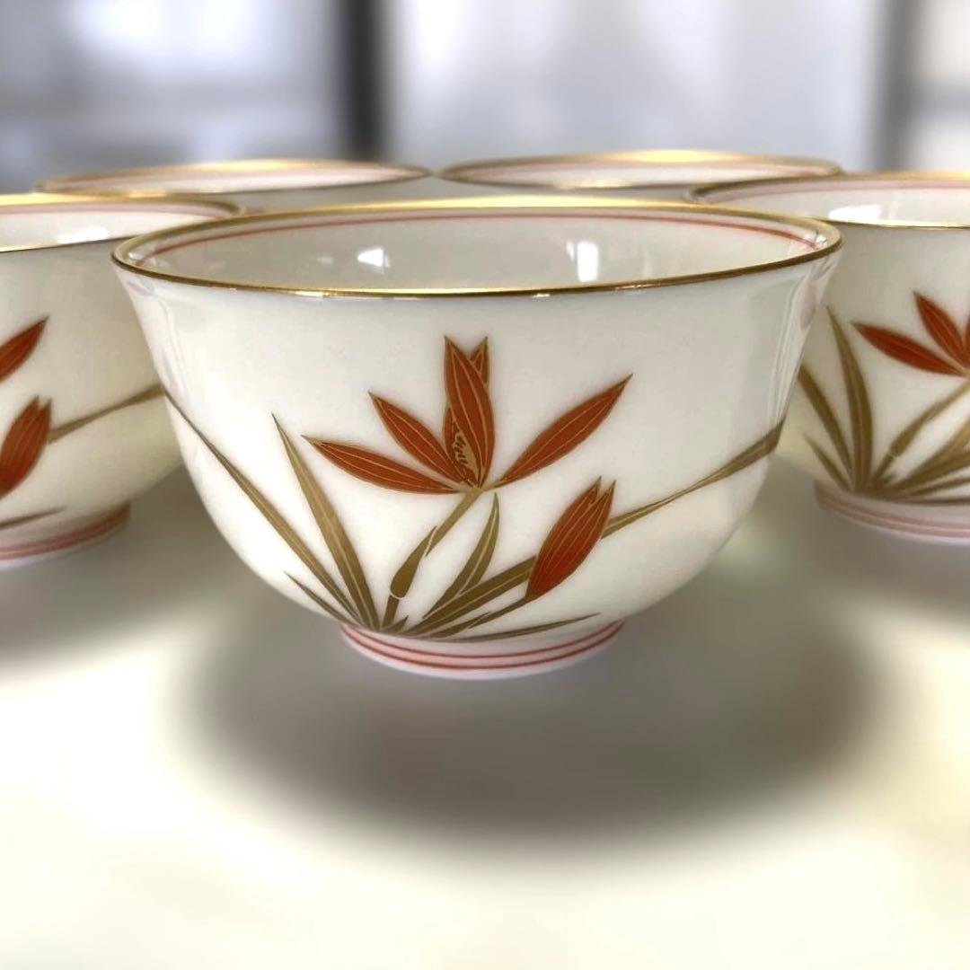 美品】日本茶 湯呑み 金彩 5個セット - メルカリ