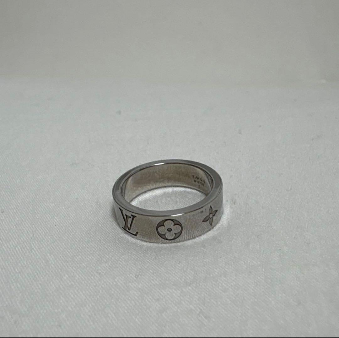 【最終値下げ】LOUIS VUITTON リング・LV モザイク　Sサイズ ルイヴィトン リング・LV モザイク シルバー LOUIS VUITTON M1670L