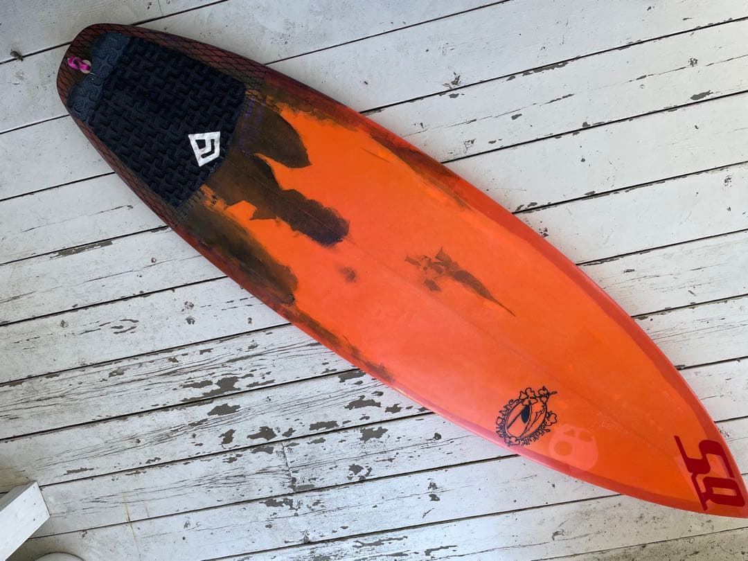 Sequence Surfboards SQ オレンジショートボード 手渡し限定