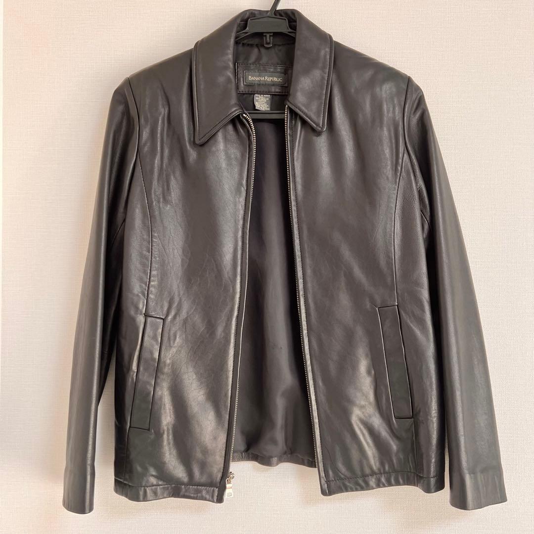 ☆ヴィンテージ☆バナナリパブリック 本革 シングルライダース