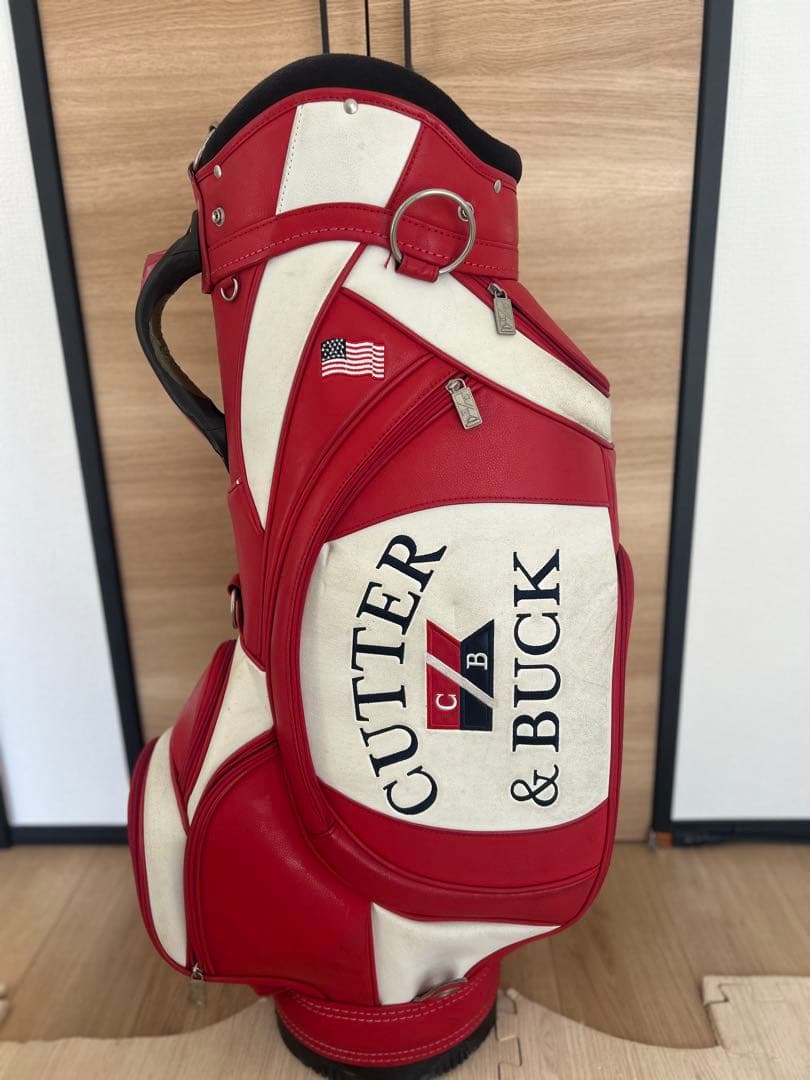 CUTTER & BUCK ゴルフバッグ レッド ジョーダン フェイドアウェイ プレミアム ゴルフバッグ バーシティー