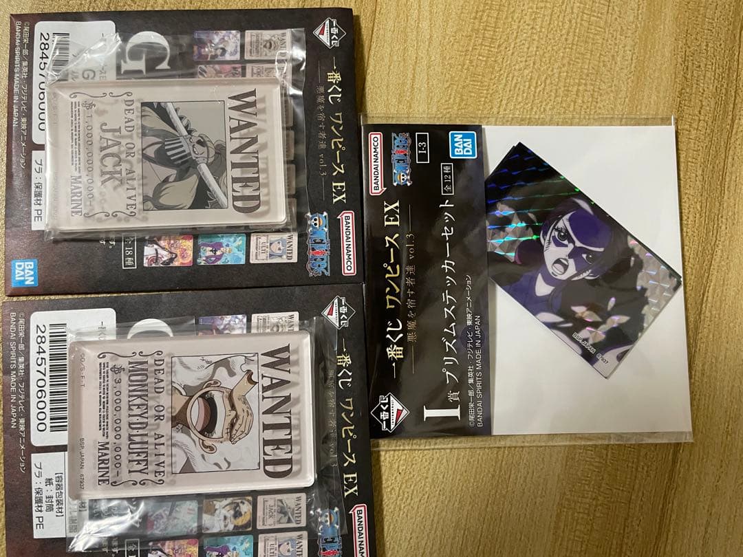 一番くじ ワンピース EX 悪魔を宿す者達 vol.3 A賞 E賞F賞