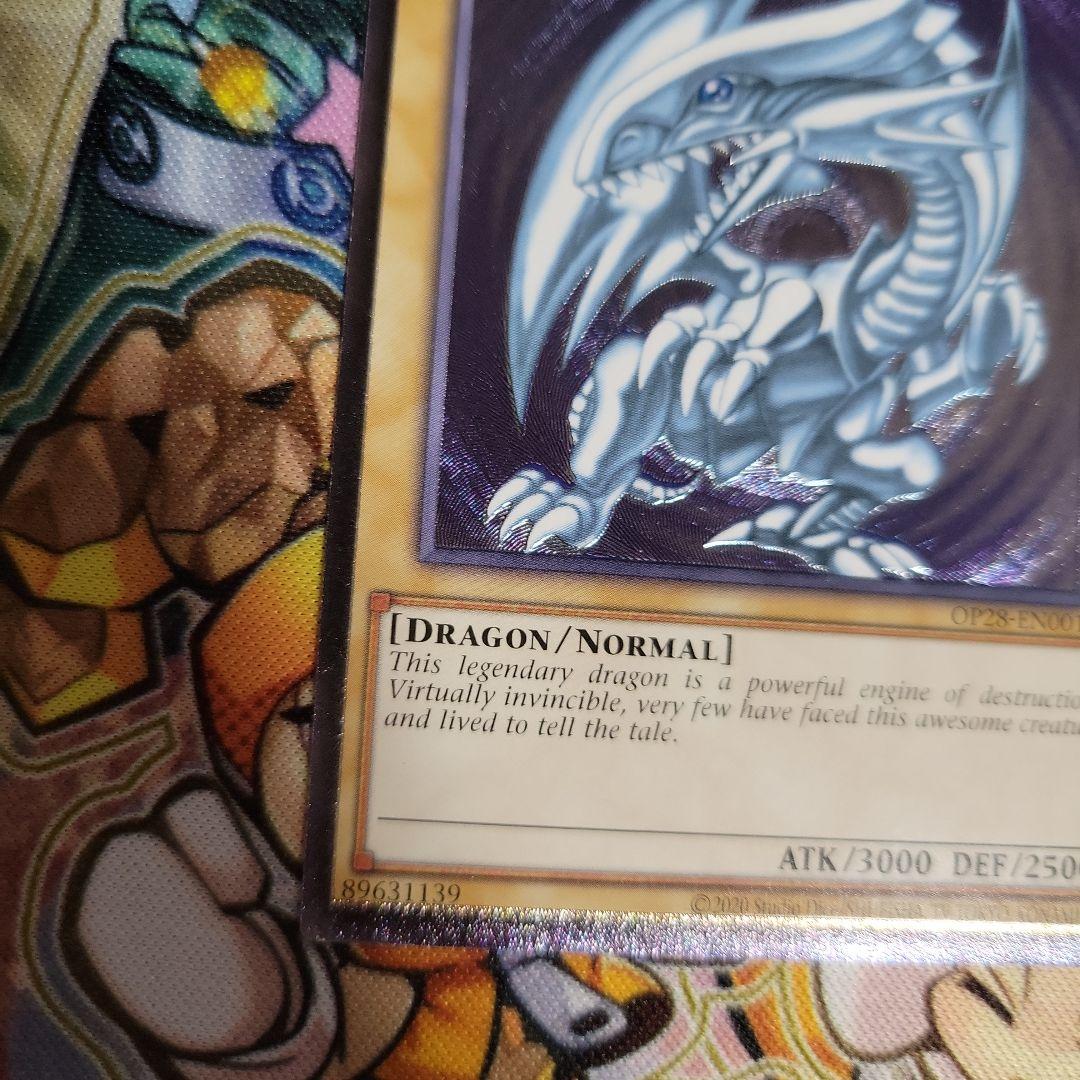 遊戯王　青眼の白龍　英語　レリーフ　op28