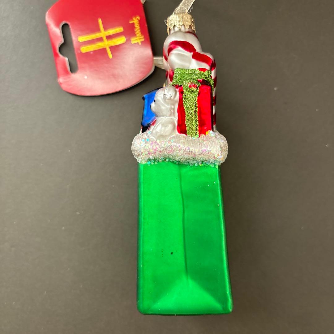 メルカリ便】 Harrods ハロッズ ガラスオーナメント4個セット - メルカリ