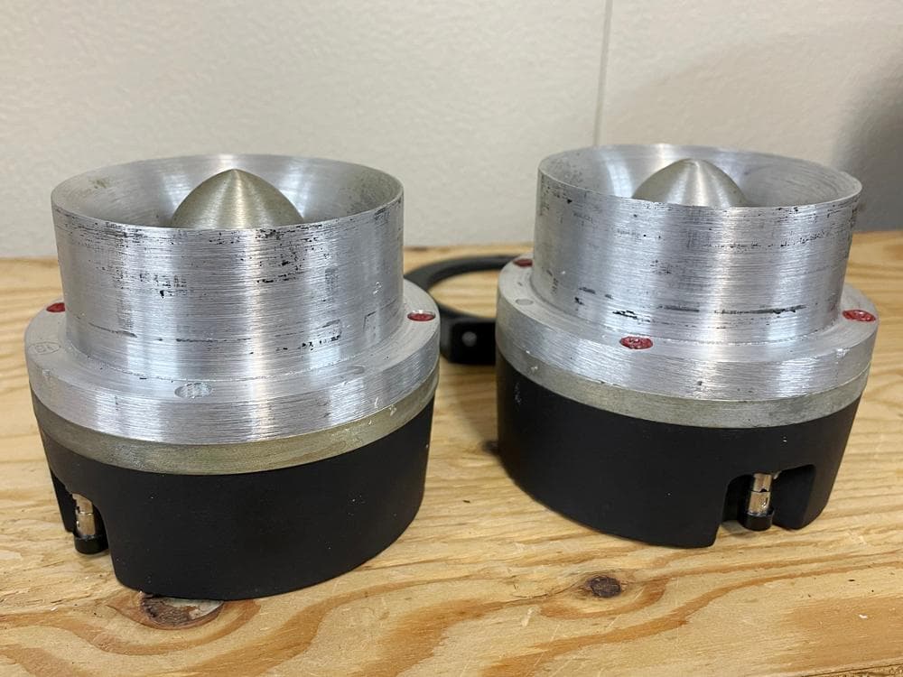 JBL 075 ホーン型ツイーター ペア 8Ω 初期型 赤封印 馬蹄型スタンド付