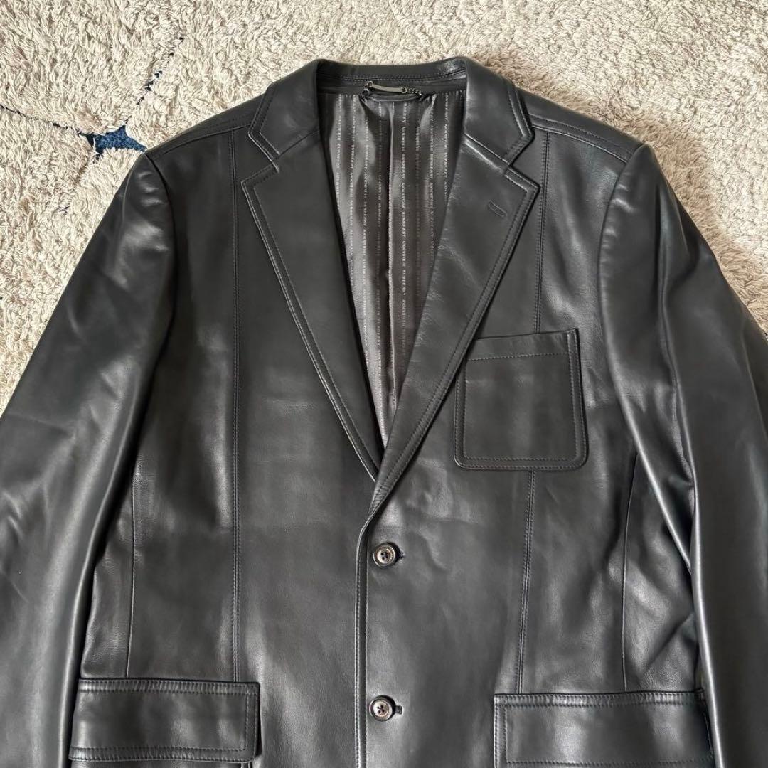 未使用級✨】LLサイズ！バーバリーロンドン レザージャケット