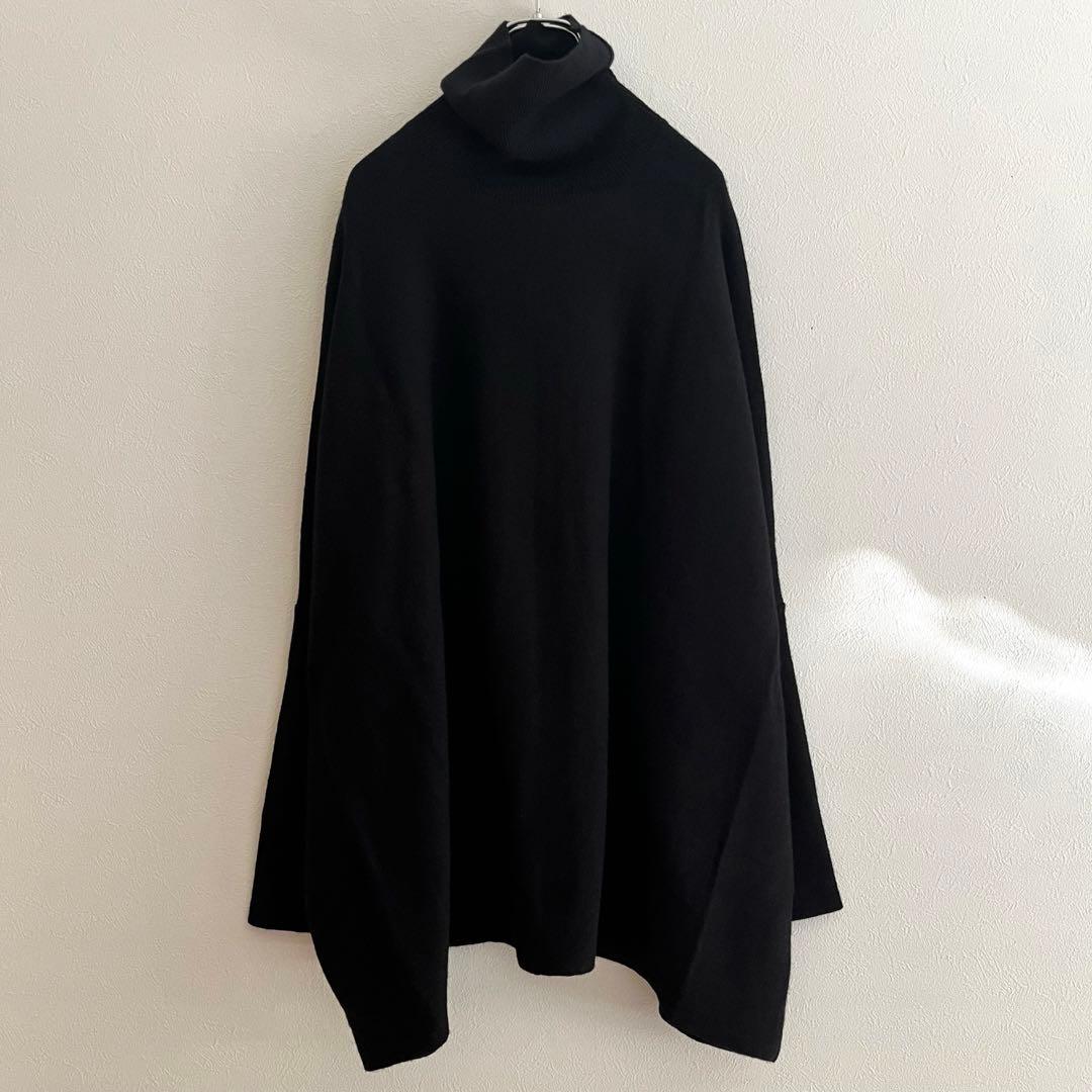 定価2.42万 ビアズリー ビッグニットタートルショート ブラック