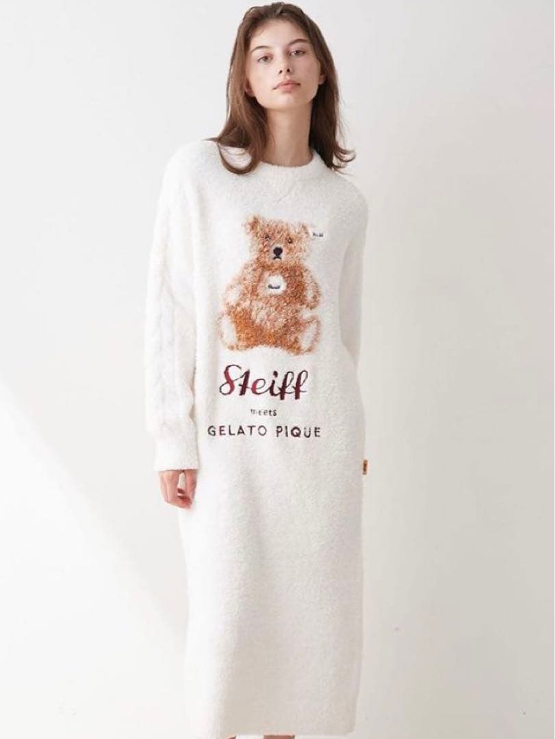 新品gelatopique Steiffシュタイフ パウダージャガードワンピース