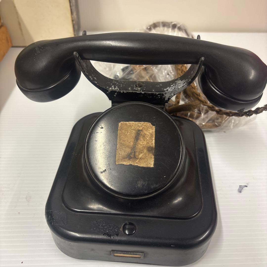 昭和レトロ アンティーク電話機 黒電話 インテリア ディスプレイ用