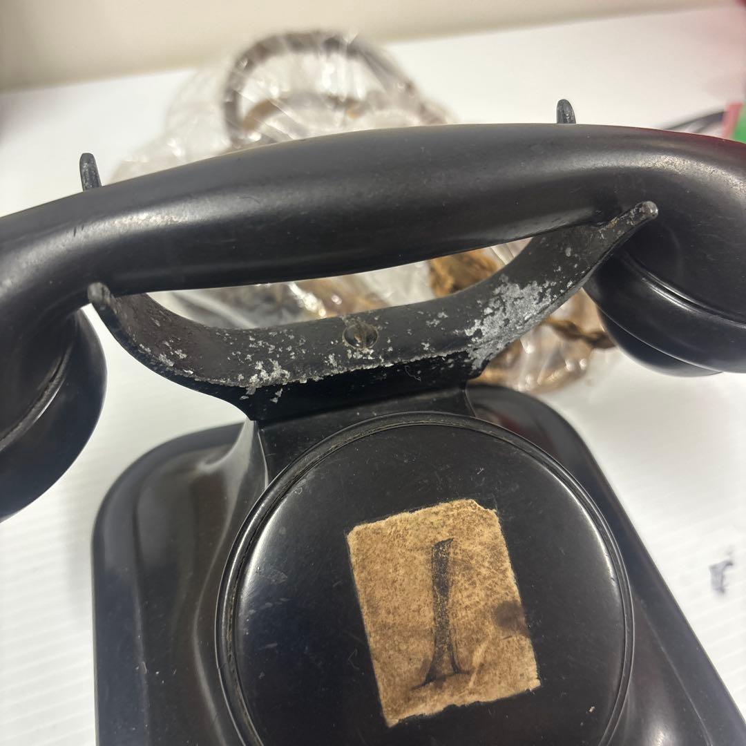 昭和レトロ アンティーク電話機 黒電話 インテリア ディスプレイ用