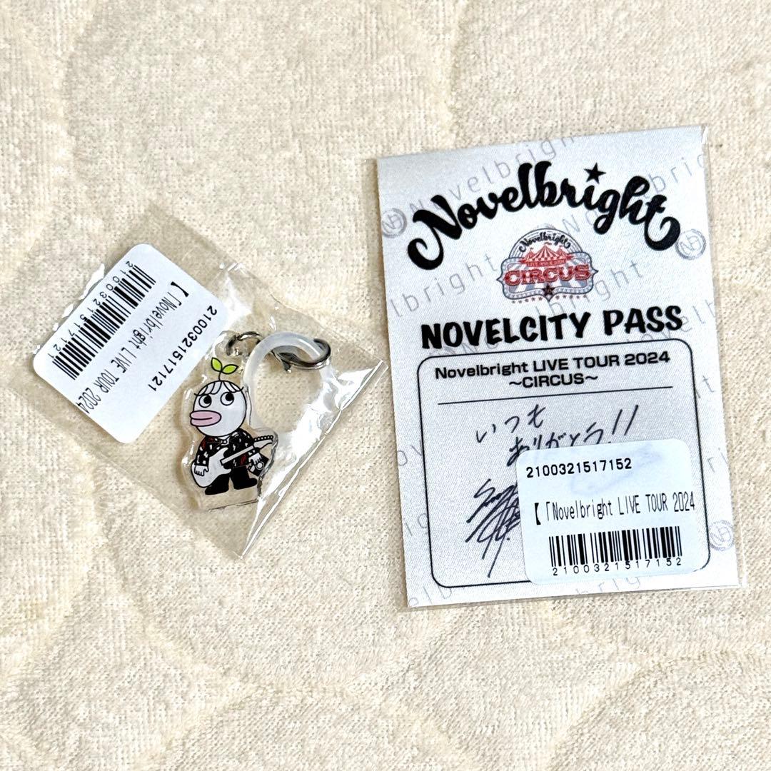 Novelbright CIRCUS 完走記念くじ　チャームとトートバッグ、パス