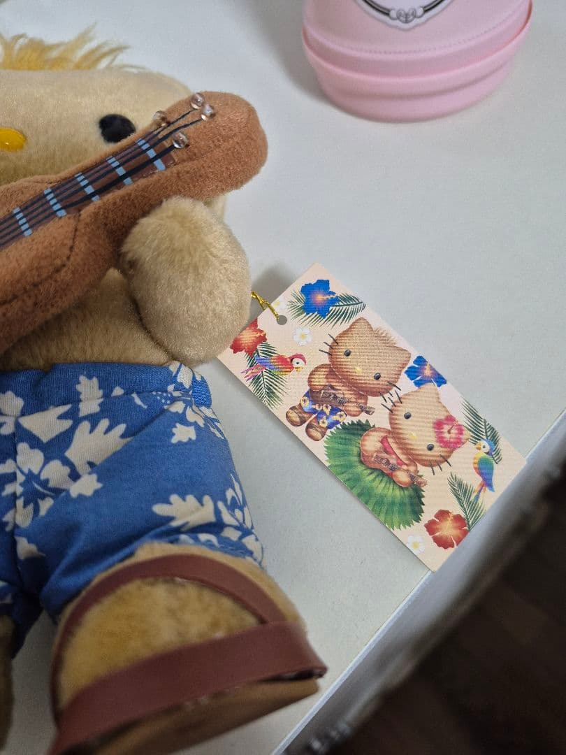 アロハハワイアン　ウクレレ日焼けキティ&ダニエル2体セット