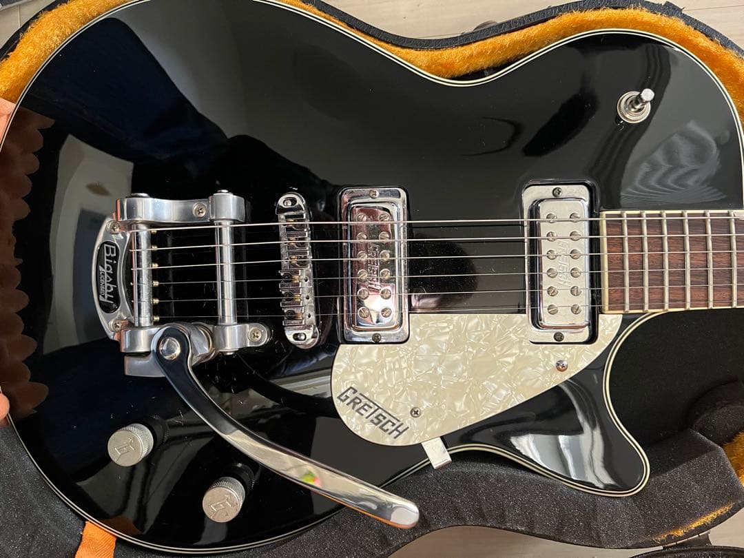 グレッチ　レスポールタイプ　ピグスビー付きエレキギター