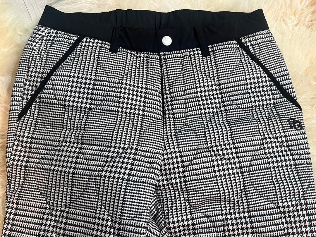 パーリーゲイツ 暖か中綿入りグレンチェックゴルフパンツ サイズ4