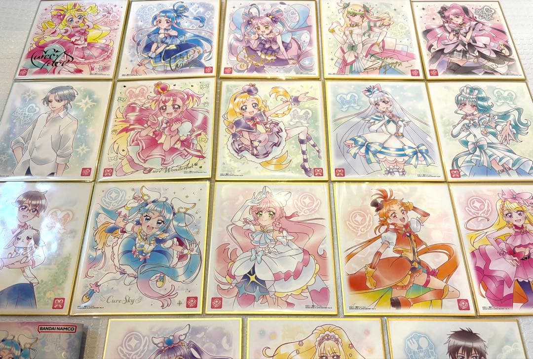 プリキュア 色紙art7 全18種類 18枚 全種類 コンプリート セット ②