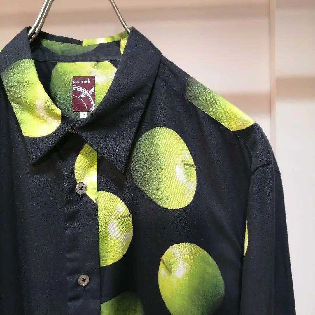 ポールスミス 50周年記念限定 プリントシャツ グリーンアップル L