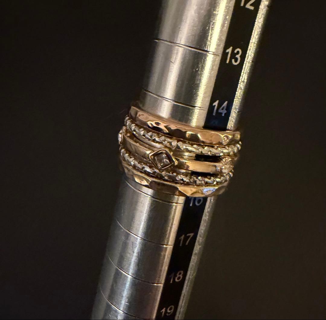 yuka様専用 アッシュペーフランス スタッキングリング5本セット15.5号