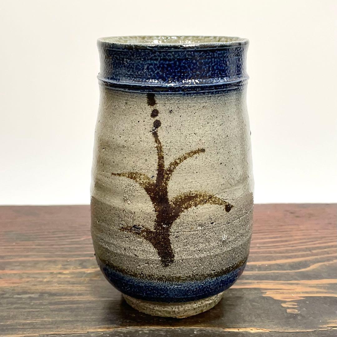 丸田正美 塩釉 作品 ニ点まとめ ビアマグ 花入 花瓶 スティーブ・ハリソン