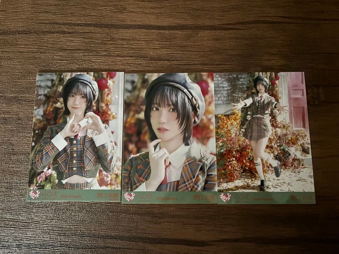 野口衣織 生写真 ラブソングに襲われる 歌唱衣装 アザーカット コンプ