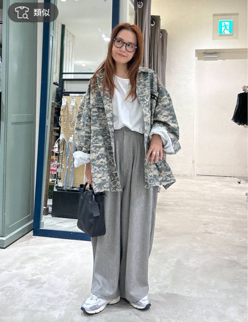 新品 ニコアンド ワッペンシャツジャケット 人気スタッフプロデュース