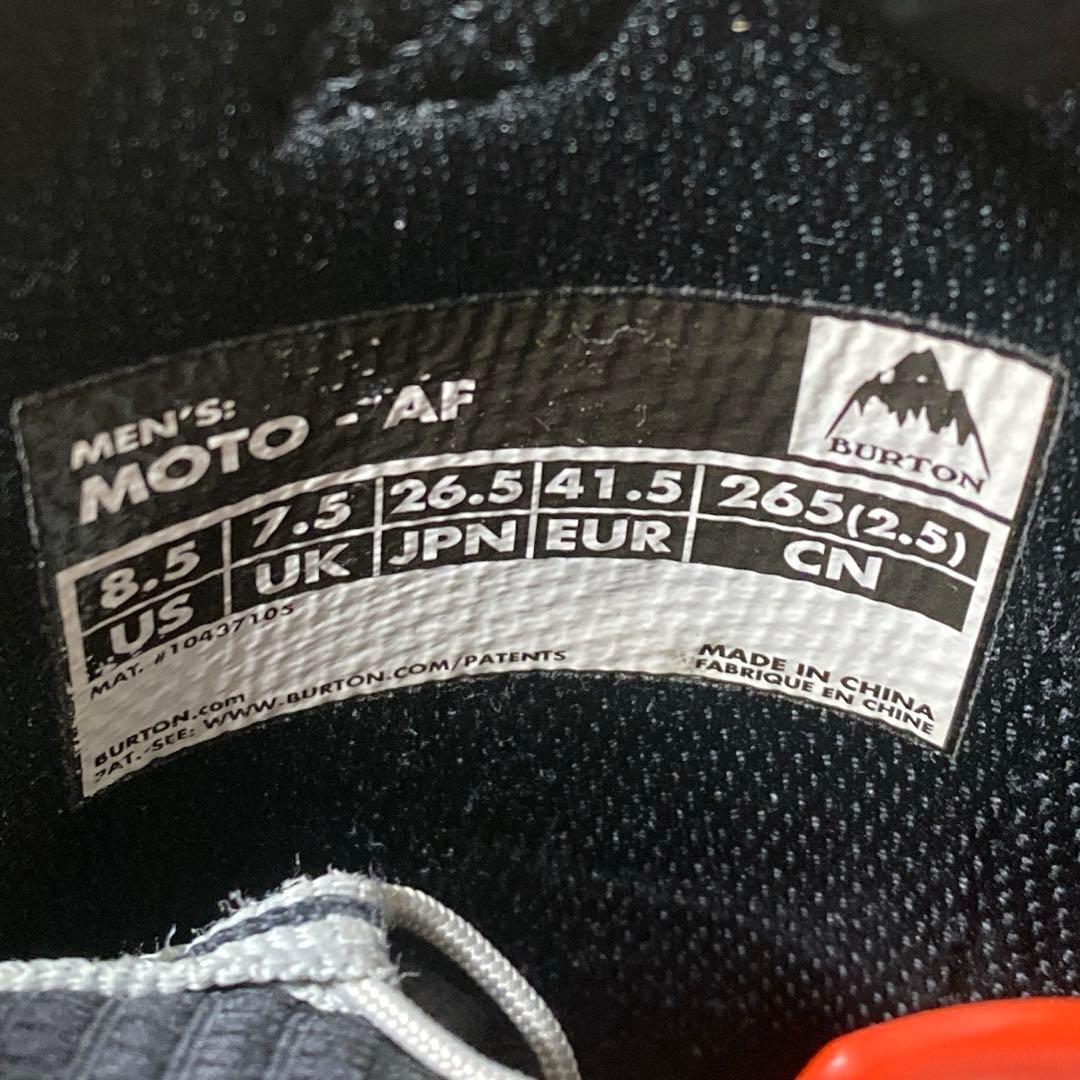 【美品_即日発送】BURTON スノボブーツ　MOTO-AF 26.5cm