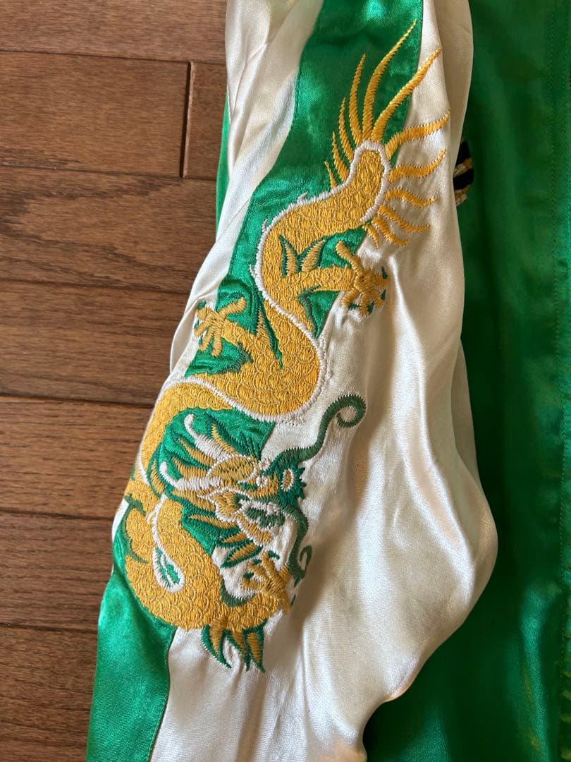 激レア！AVIREX ベトナム 虎 龍 和柄 刺繍 リバーシブル スカジャン L