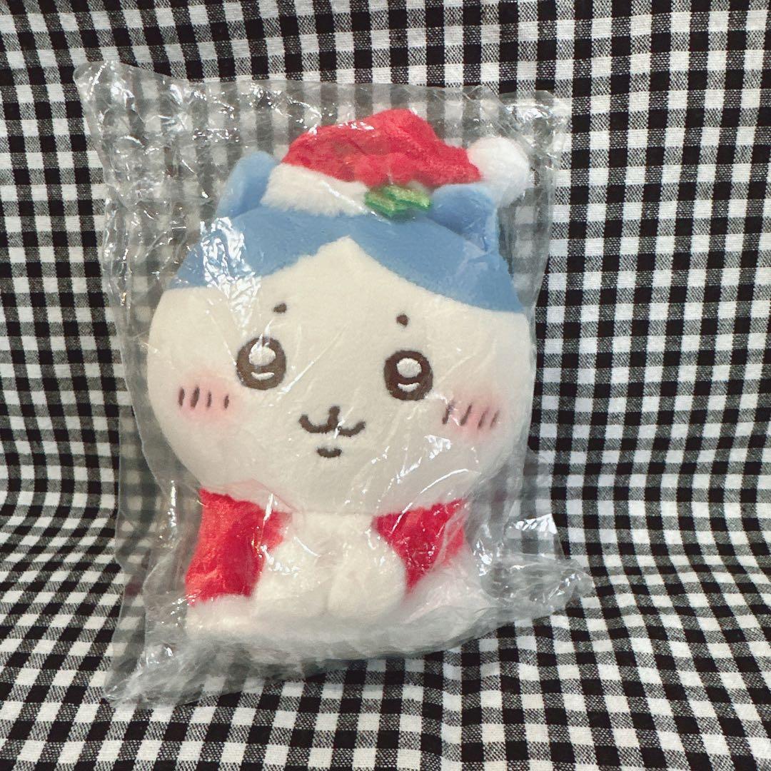 【お顔厳選】ちいかわ　ハチワレ　サンタさんだ！　持ちますマスコット