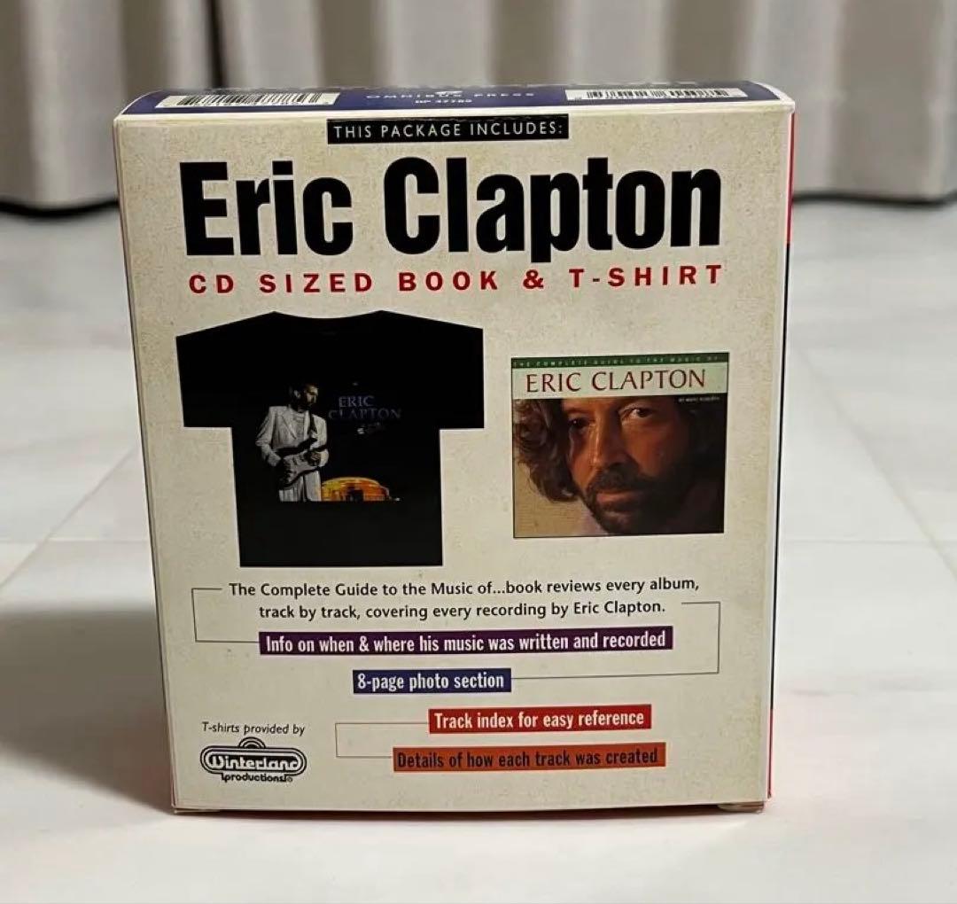 【日本未発売/超レア】1995年 エリッククラプトン BOOK&Tシャツ タルテックス エリッククラプトン 1999年 日本ツアー 半袖 Tシャツ