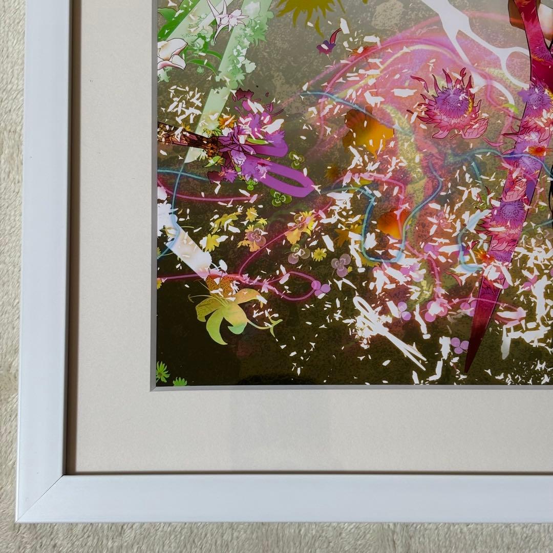 【新品】推しちゃれ 化物語 くじ A賞 額装高精細複製画 キャラファイングラフ