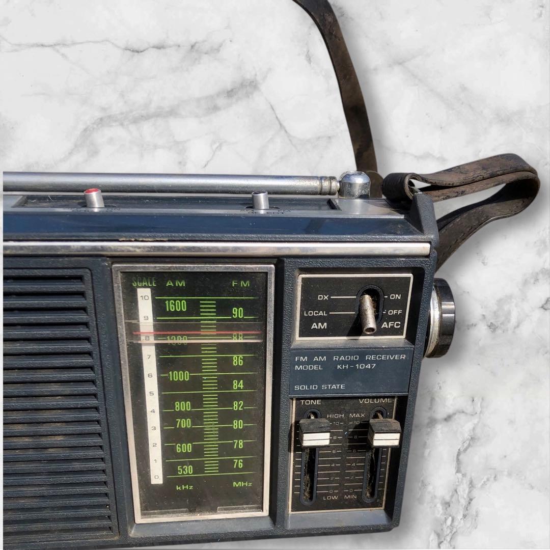 昭和レトロ 日立 AM/FMトランジスターラジオ KH-1047 中古 - メルカリ