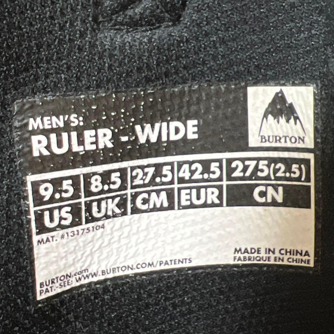 【美品_即日発送】BURTON スノボブーツ　RULER WIDE 27.5cm