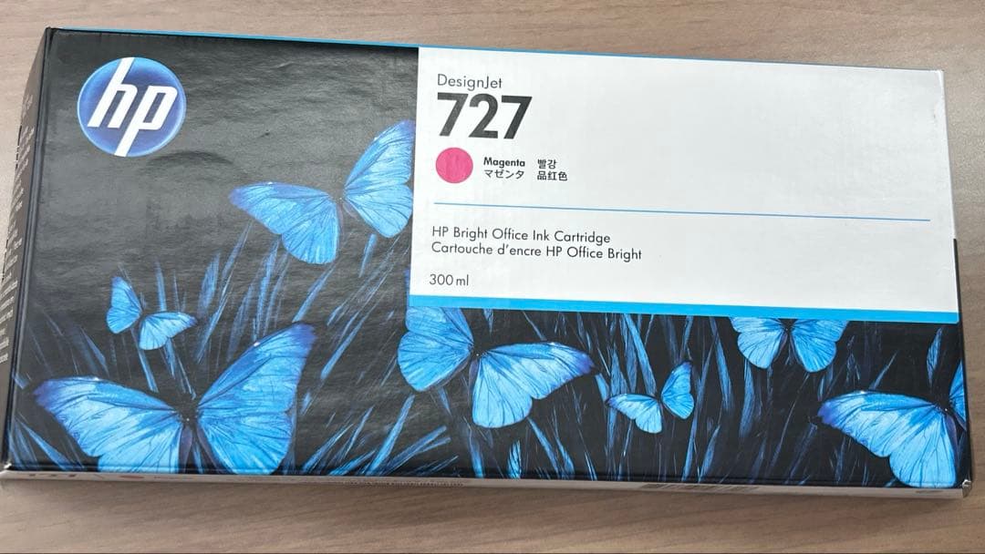 HP 727マゼンタ HP® 727 300-ml Magenta DesignJet Ink Cartridge (F9J77A)