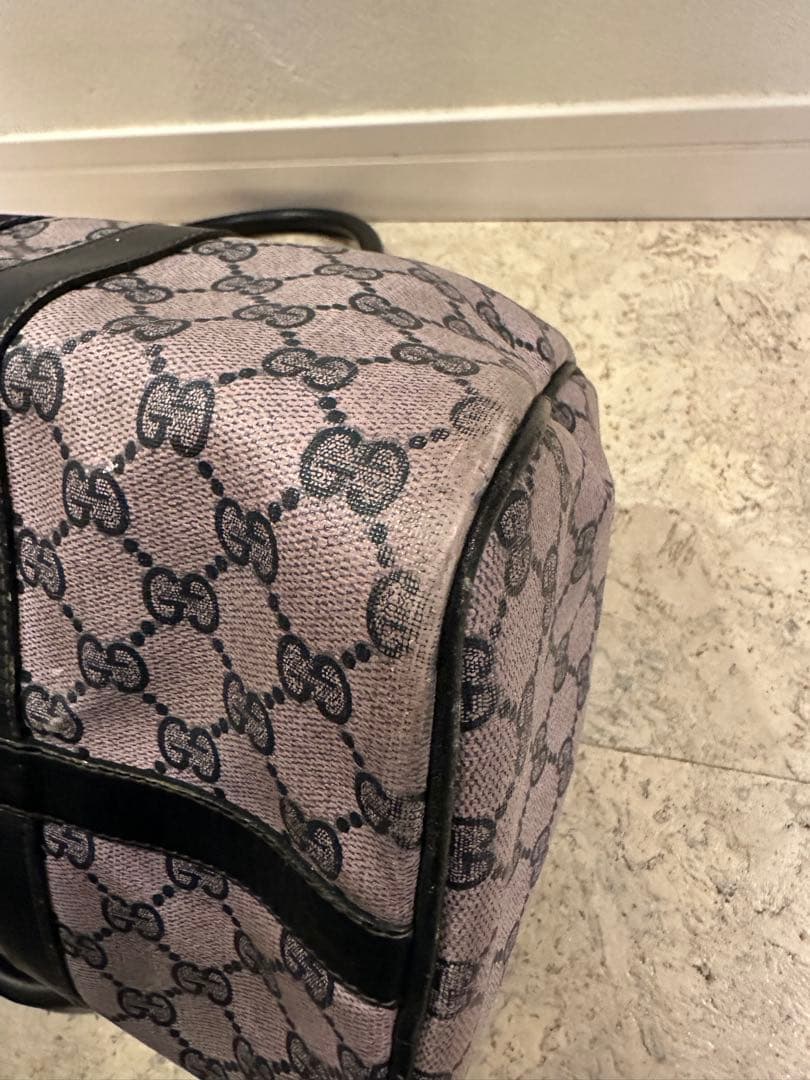 GUCCI GGキャンバス ボストンバッグ 鑑定済 - メルカリ