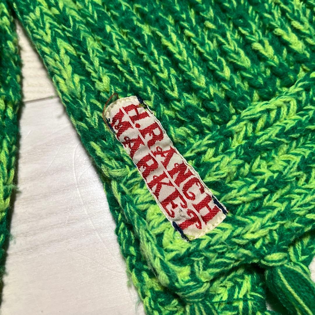 希少 キムタク着 ハリラン ロングマフラー ニット ハリウッドランチ