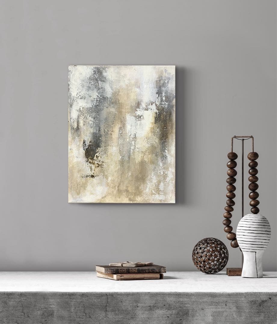 O's 168. F6 テクスチャーアート 絵画 インテリア ブラウン