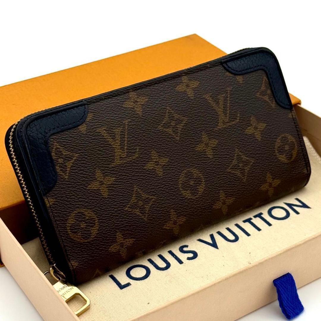 ルイヴィトン【最高級美品】モノグラム　レティーロ　ジッピーウォレット　メンズ 極上品 ルイヴィトン モノグラム ジッピーウォレット レティーロ 財布