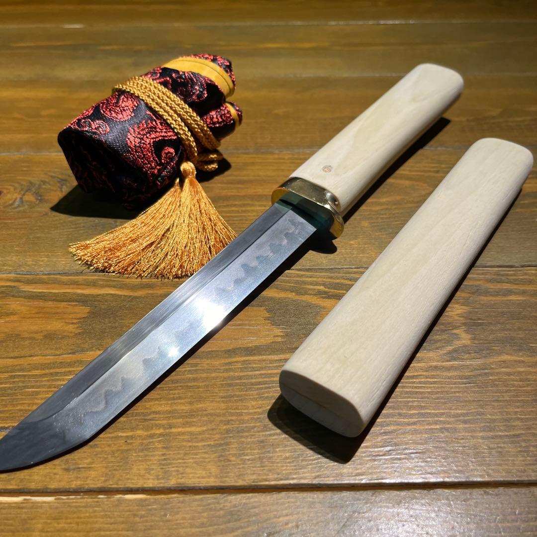 日本刀残欠クラフトナイフNo.17無銘 白鞘（ガタつき直し済み） - メルカリ