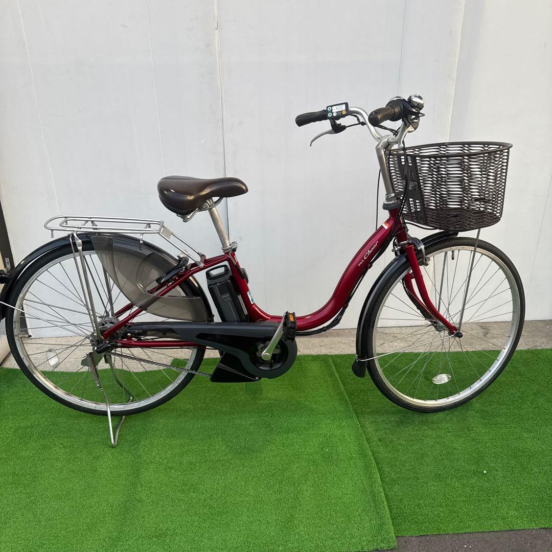 YAMAHAヤマハ電動アシスト自転車26インチ 12.3Ah 赤