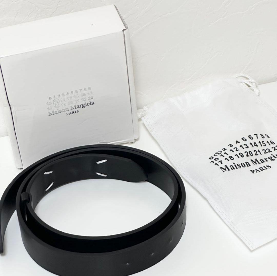 MaisonMargiela メゾンマルジェラ ステッチベルト ブラック 黒色 Maison Margiela（メゾンマルジェラ） ベルト FOUR STITCHES LEATHER