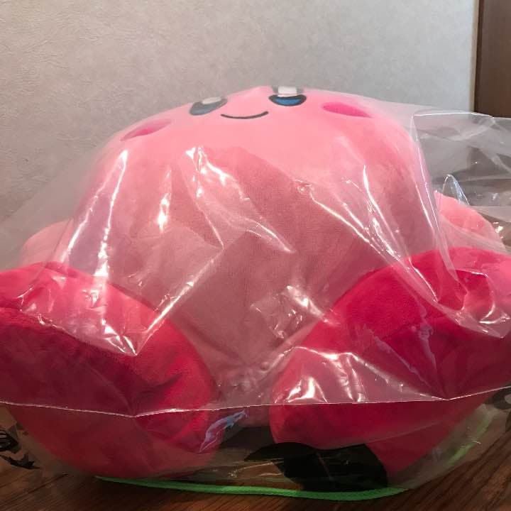 【新品 未使用】カービィ ビッグ ぬいぐるみ クッション ピンク 非売品