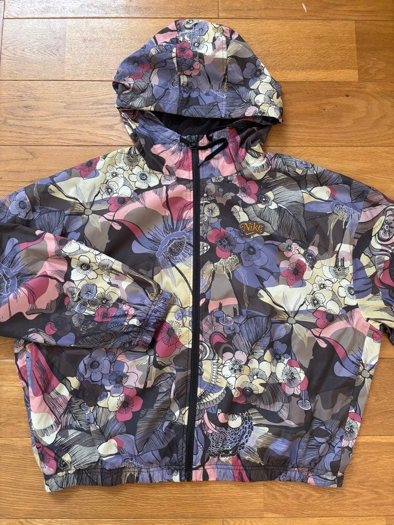 NIKE ナイキ ウィンドブレーカー ボタニカル 花柄 レディース L