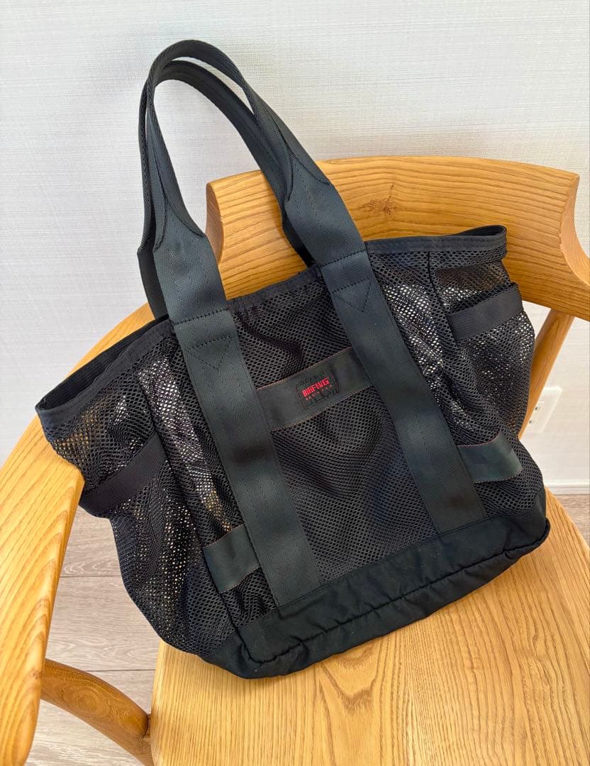 【希少・極美品】BRIEFING メッシュトート　USA ブラック Brooks Brothers×BRIEFING コラボレート トートバッグ | Brooks