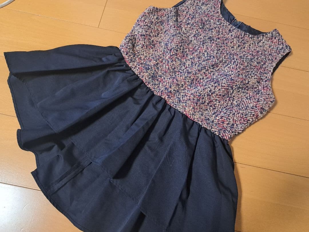 Sheller シェリエ ツイード ペプラム トップス - メルカリ