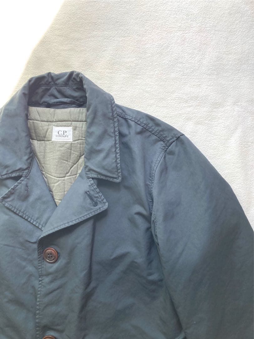 C.P.COMPANY ライナー付　トレンチコート　ネイビー　46 飴色ボタン