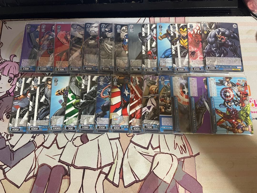 MARVEL まとめ売り 引退セット ヴァイスシュヴァルツ 4コン スリーブ