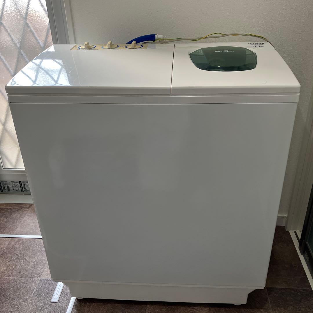 日立　二層式洗濯機　青空 PS-65AS2　2020年製　6,5キロ 日立 PS-65AS2-W 2槽式洗濯機 「青空」（洗濯6.5kg）ホワイト | ヤマダ